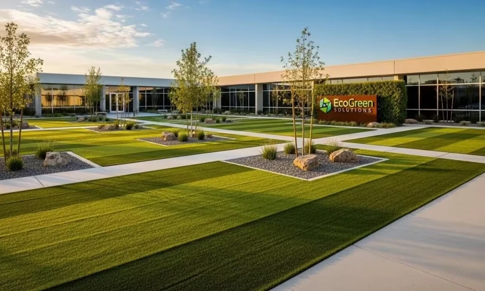 Upgrade Commercial Landscapes Featuring Artificial Turf for Professional and Inviting Outdoor Environments